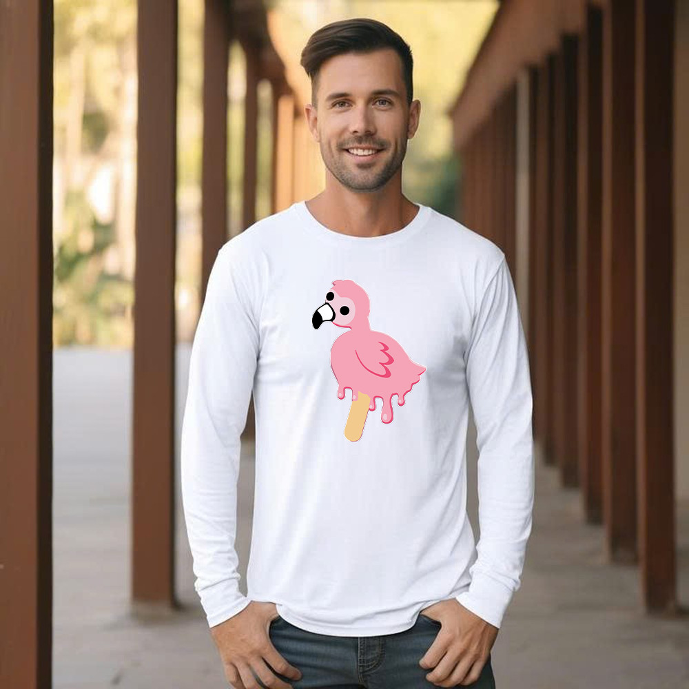 Flamingo Cream Shirt Cute Adorable Animal Long Sleeve Shirt Gift Ideas For Mother